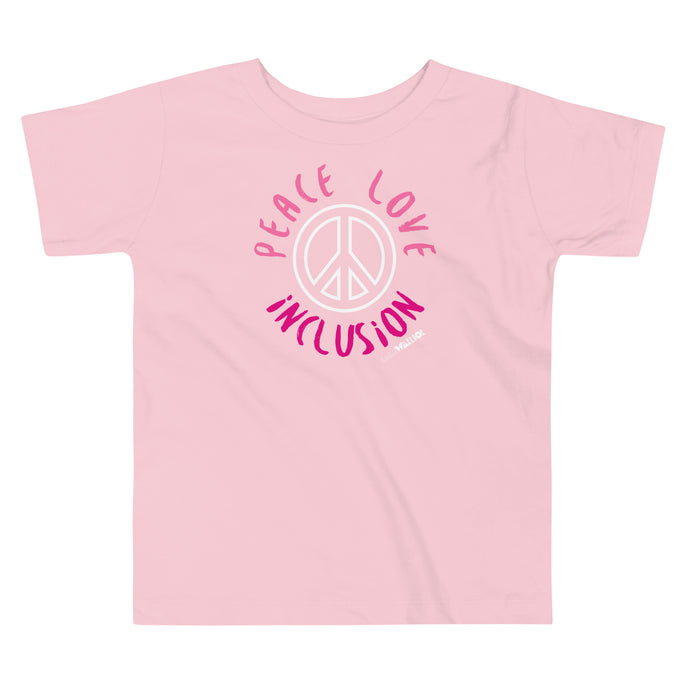 Peace Love & Inclusion Toddler Short Sleeve Tee