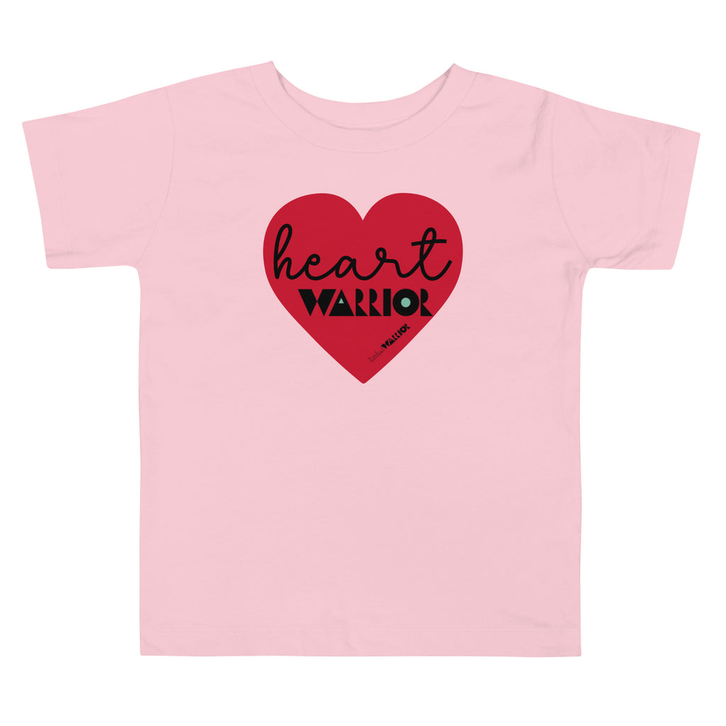 Heart Warrior with a heart Toddler Short Sleeve Tee – Littlest Warrior