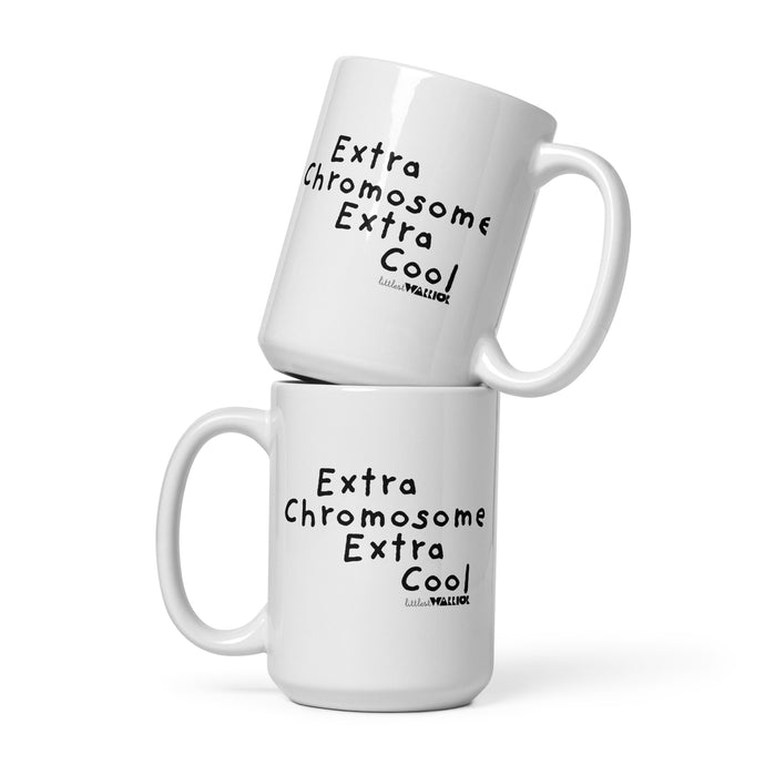 Extra Chromosome Extra Cool White mug 15 oz