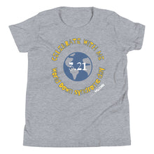 Celebrate with me WDSD Youth Short Sleeve Tee with 3 arrows on back