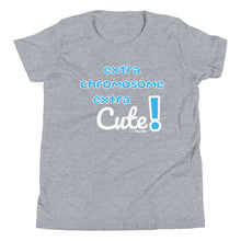 Extra Chromosome Extra Cute in blue Youth Short Sleeve tee