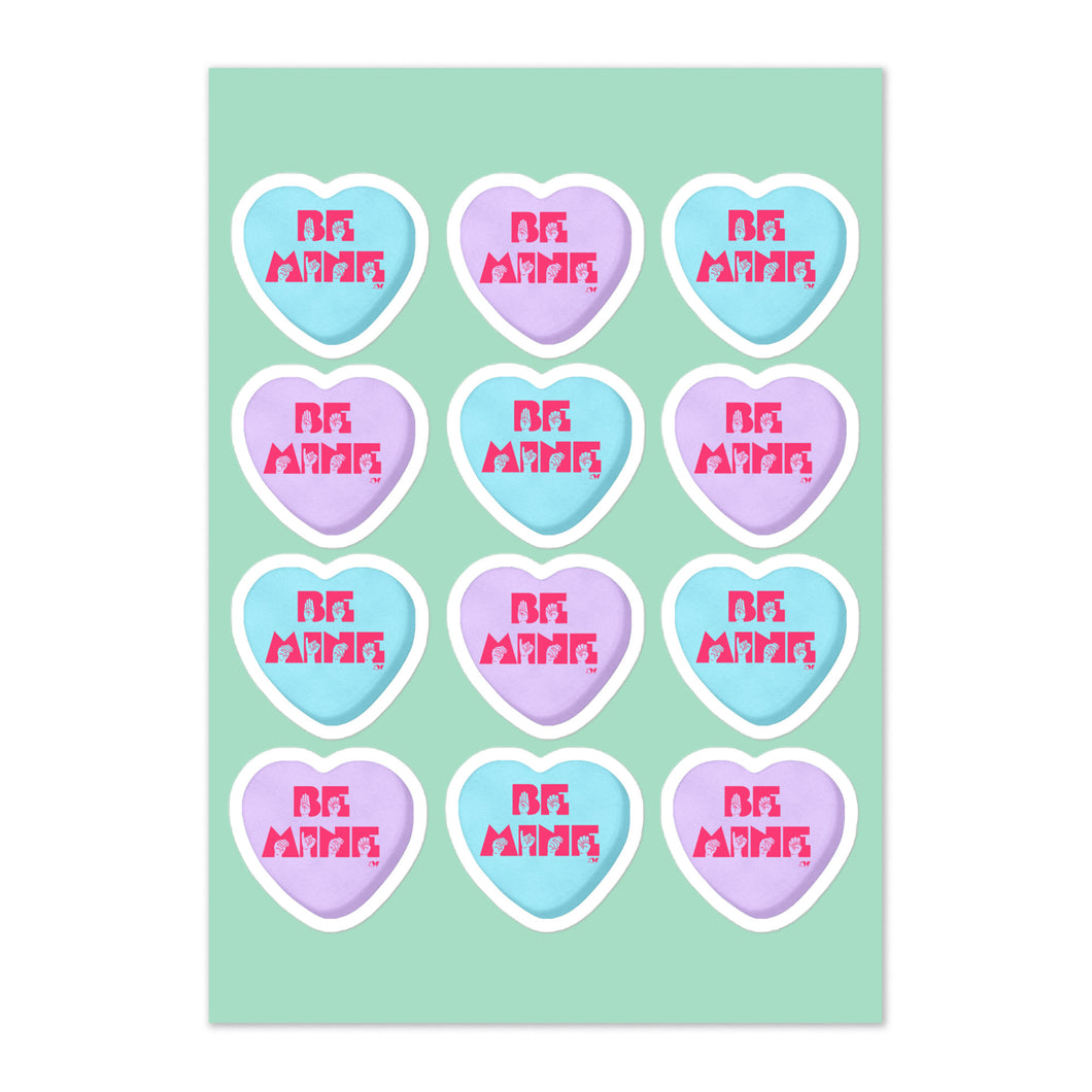 ASL Be Mine Sticker Sheet