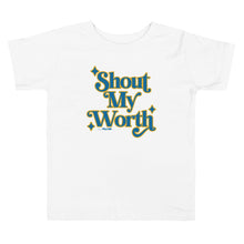 Shout My Worth (2022 Design in Blue & Yellow) Kids Tee
