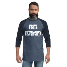 ASL Be Kind Adult Unisex 3/4 Sleeve Baseball Raglan
