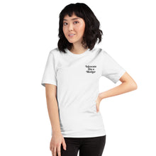 Advocate Like a Mother Embroidered (Pocket Black Thread) Adult Unisex Tee