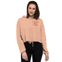 Advocate Like a Mother Peach Crop Hoodie