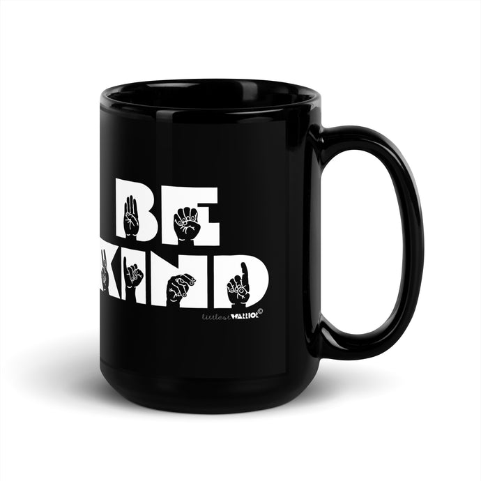 Be Kind Black Mug