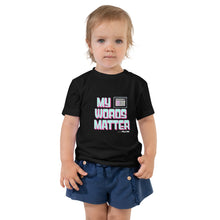 My AAC Words Matter Toddler Short Sleeve Tee