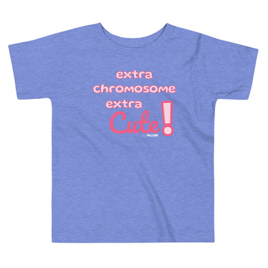 Extra chromosome in pink Toddler Short Sleeve Tee