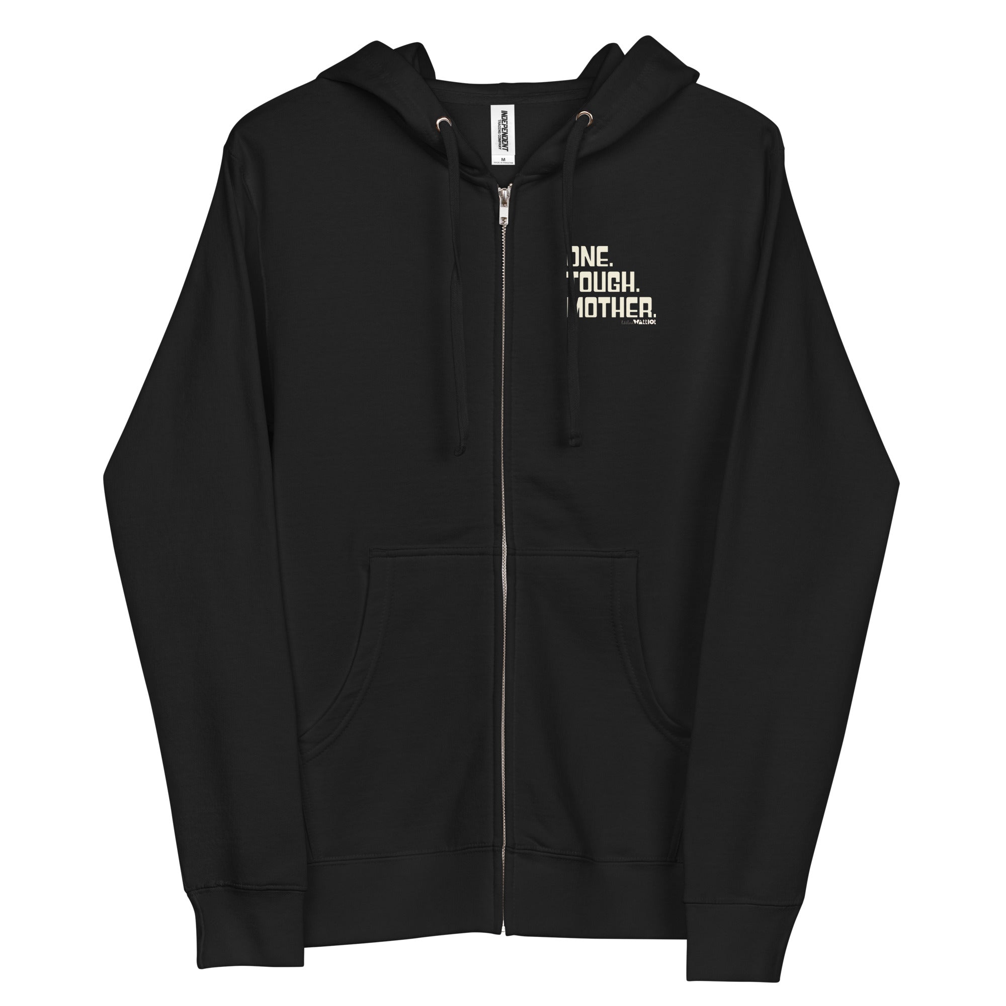 One. Tough. Mother. Unisex fleece zip up hoodie – Littlest
