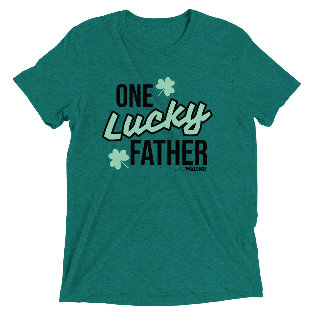 One Lucky Father Short sleeve tee