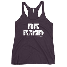 Be Kind ASL (white ink) Women's Racerback Tank