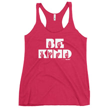 Be Kind ASL (white ink) Women's Racerback Tank