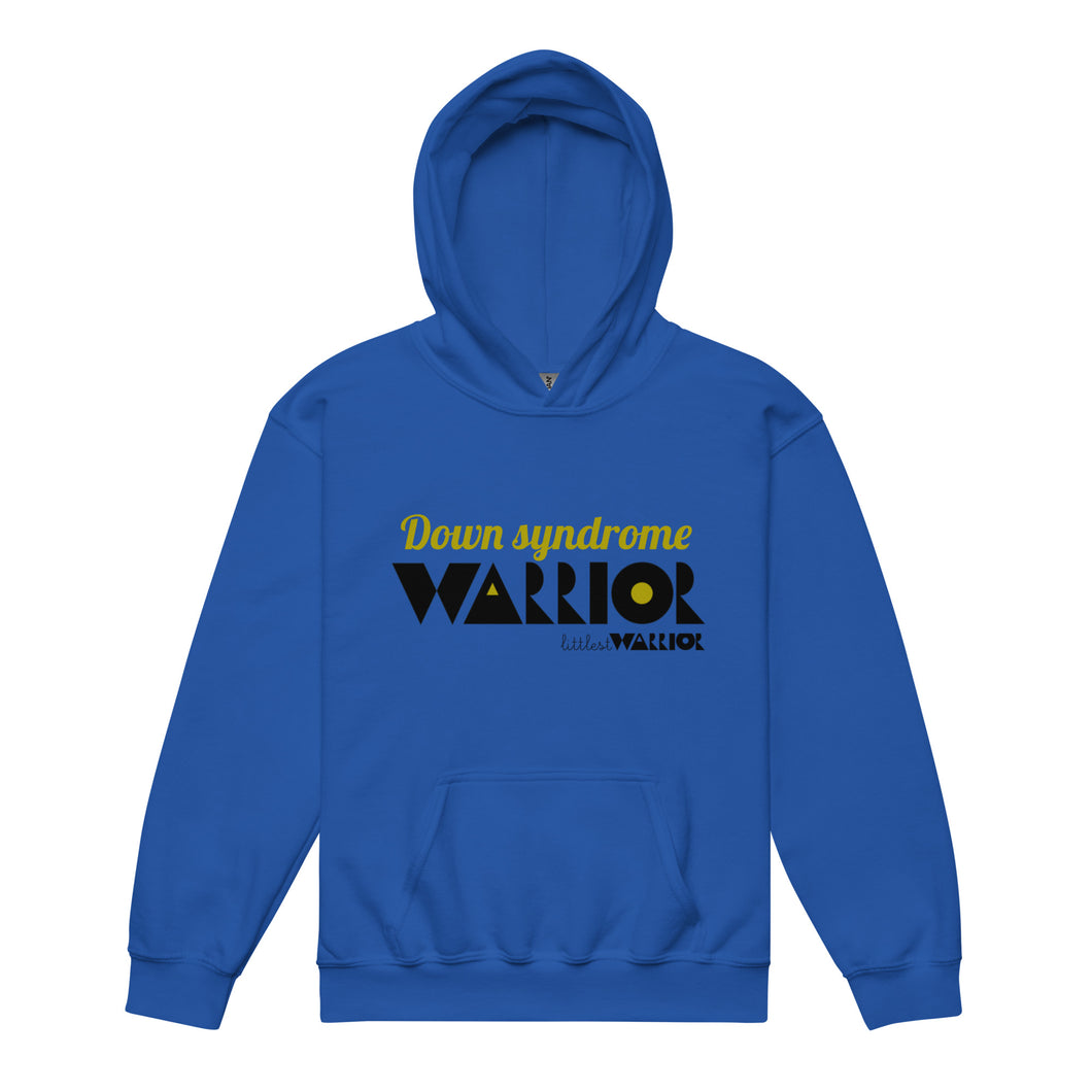 Down syndrome warrior Yellow & Blue Youth heavy blend hoodie