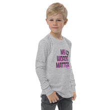 My AAC Words Matter Youth long sleeve tee