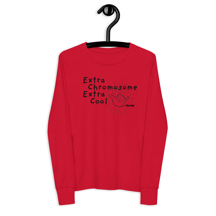 Extra Chromosome Extra Cool Youth long sleeve tee