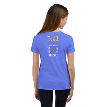 Happy World Down syndrome Day Youth Short Sleeve Tee with QR CODE on back with explanation