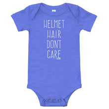 Helmet Hair Don't Care Babies Onesie