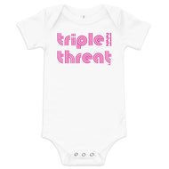 Triple Threat (Pink Ink) Babies Onesie