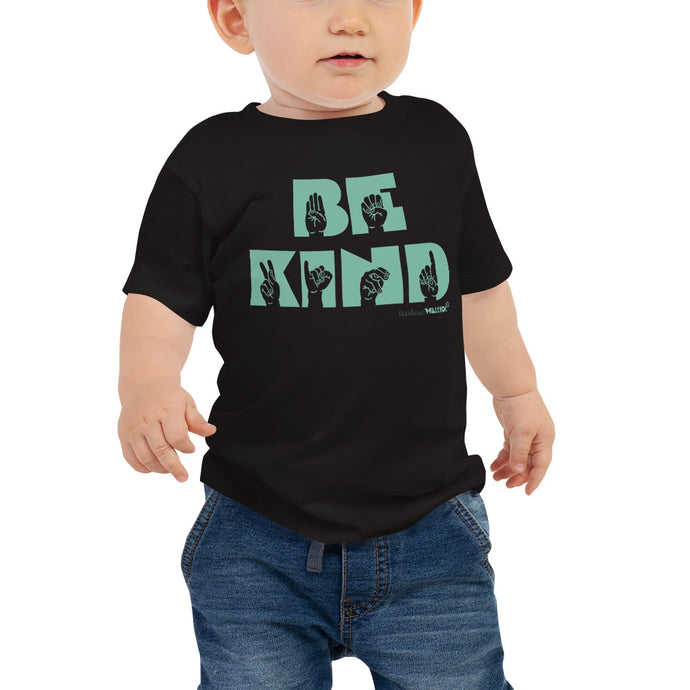 ASL Be Kind (Turquoise Ink) Babies Tee