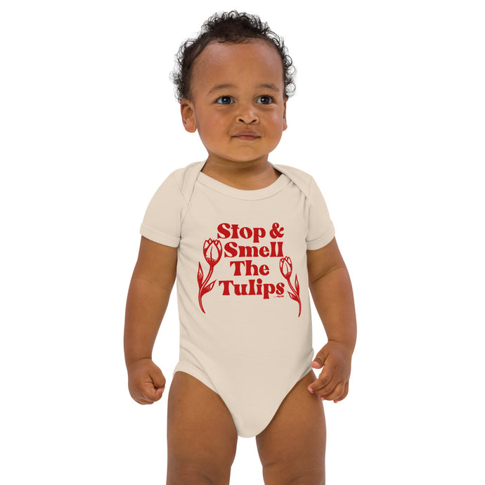 Stop and Smell The Tulips Babies Onesie