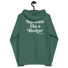 Advocate Like a Mother Front Embroidered Adult Unisex Fleece Zip Up Hoodie