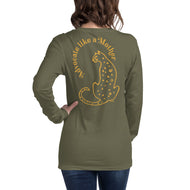 Advocate Like a Mother (Cheetah) Adult Unisex Long Sleeve Tee