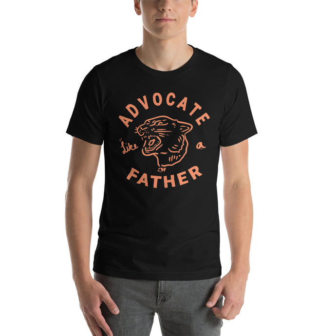 Advocate Like a Father (Orange Ink) Adult Unisex Tee