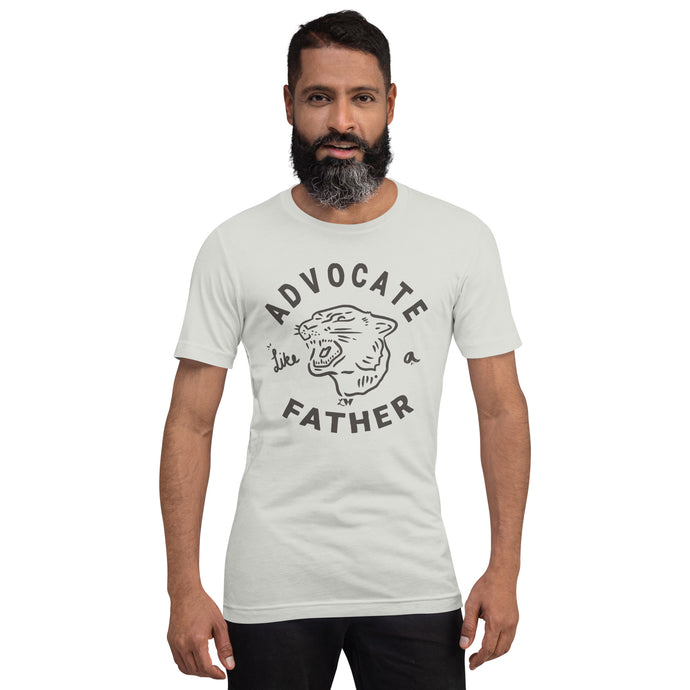Advocate Like a Father (Dark Grey Ink) Adult Unisex Tee
