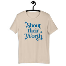 Shout Their Worth (Solid Blue) Adult Unisex Tee