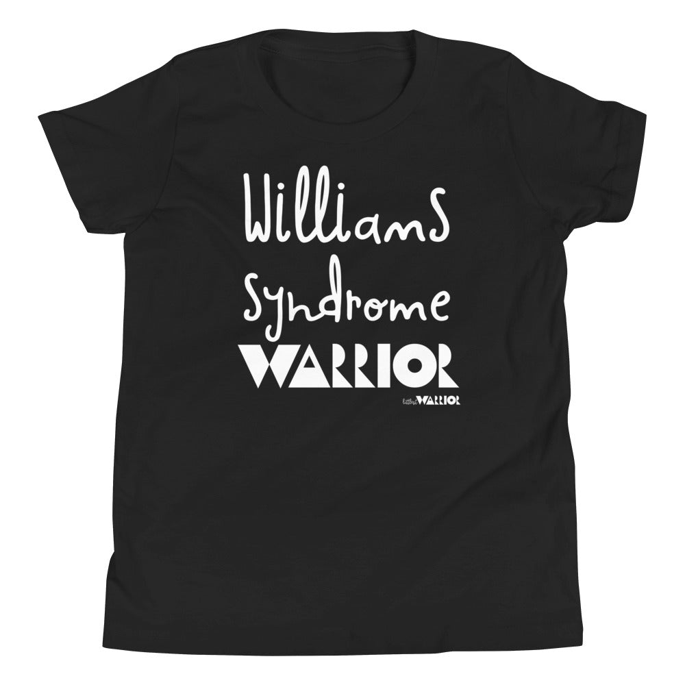 Williams Syndrome Warrior White Ink Youth Tee Littlest Warrior williams-syndrome-warrior-white-ink-youth-tee-littlest-warrior